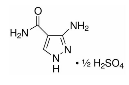 3-氨基-4-甲酰胺基吡唑半硫酸盐  CAS:27511-79-1
